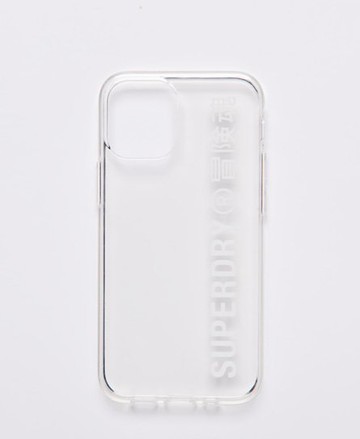 Superdry Men's Men's Snap Phone Case Iphone 12 Mini Clear / Clear/White - Size: 1SIZE