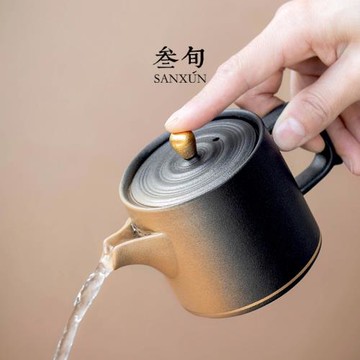 叁旬錦繡過濾茶壺泡茶家用陶瓷防燙單壺功夫茶具簡約套裝泡茶器