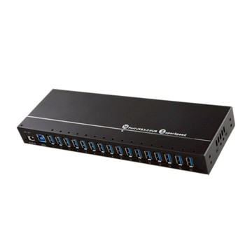 【易控王】工業級 USB3.0 16埠集線器 16Port Hub \b批量刷機 外接電源40-732-05