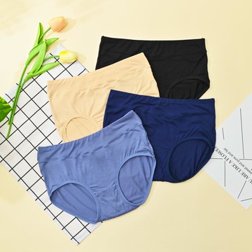 植物纖維素面低腰女內褲6件組-顏色隨機出貨