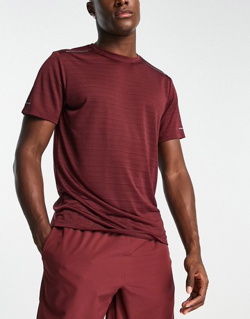 ASOS 4505 training t-shirt with quick dry in space dye-Red