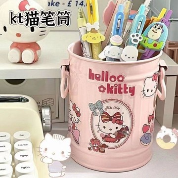 【臺灣-出貨】可愛三麗鷗筆筒ins風上檔次不撞款多功能宿舍化妝品整理桌面筆筒AWR12