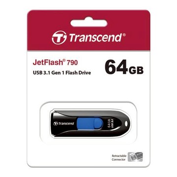 創見Transcend 790K高速伸縮碟/64GB/TS64GJF790K/USB3.1/黑