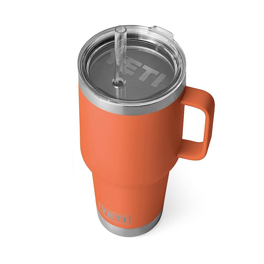 YETI RAMBLER OZ STRAW MUG, VACUUM INSULATED, STAINLESS STEEL, HIGH DESERT CLAY