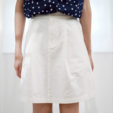 休閒純色A字短裙593644