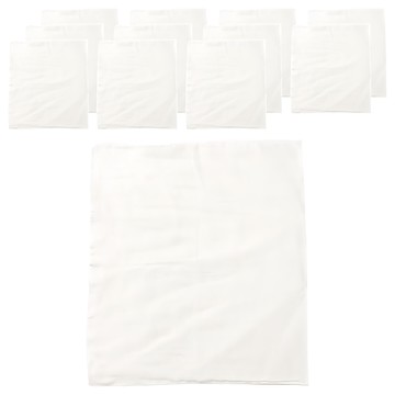 New Star 明日之星 幼兒親膚純棉紗尿布 多功能紗布長巾  45 x 50cm  雲朵白  12條