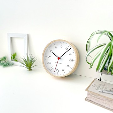 KATOMOKU plywood clock 24 自然色 (km-151NAS) 掛鐘  日本製造