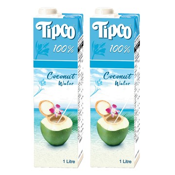 Tipco 100%椰子水 2瓶 天然無添加 清涼解渴 補充電解質  1L