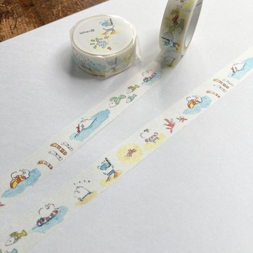 海 / muu 印章 15mm × 7m 和紙膠帶