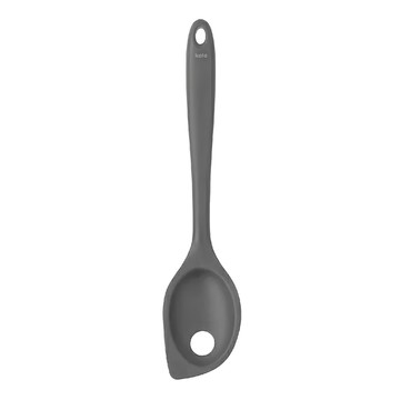 kela Tom不沾鍋矽膠攪拌過濾匙 耐熱-40~250度C 灰色  28 x 6 x 2.5cm  1支