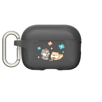 AirPods Pro 2 AirPods Case 黑 - 嗨小強 Hi John - 情侶小花