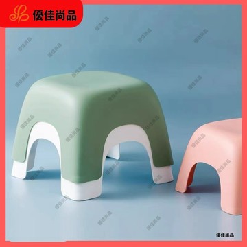 ✨現貨隔日達✨兒童彩色四角凳子  家用小板凳 浴室矮凳  防滑加厚耐用塑料成人換鞋凳