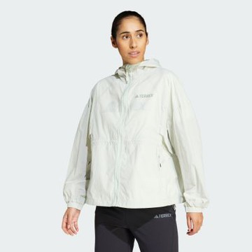 【adidas 愛迪達】 MULTI WIND.RDY 連帽外套 女 JD3503