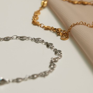 Essential．訂製愛心純鋼手鍊