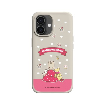 iPhone 16 SolidX 貝殼灰 - 三麗鷗-兔媽媽 Marron Cream - 兔媽媽與小熊