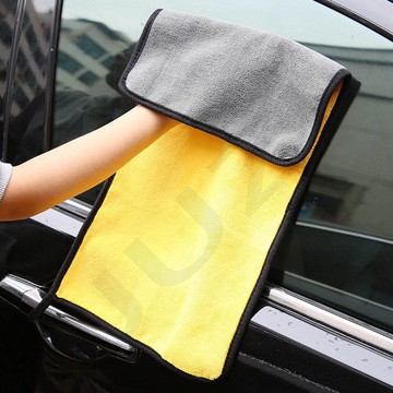 【超吸水】洗車布【24H內出貨】珊瑚絨 加厚雙面毛巾 洗車毛巾 擦車布 不掉毛 不掉色 車載用品 黃灰布 毛巾 擦車布