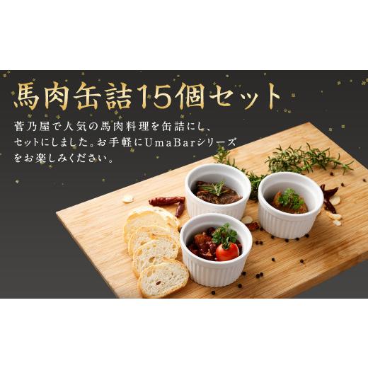 ふるさと納税 熊本県 高森町 Uma Bar 馬肉 缶詰 3種×各5個 計15個 セット