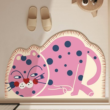 卡通地墊吸水衛生間可愛浴室地毯防滑家用廁所門口速干硅藻泥腳墊[DD190109]