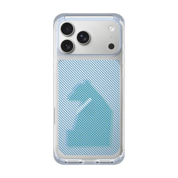 iPhone 17 Pro Max ClearX 冰透藍 - The Wildlife Collection 動物野境系列 - 台灣黑熊 - 線條版