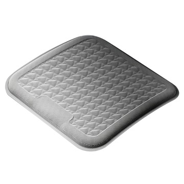 透氣涼感座墊  升級款 豪華款 底部有矽膠防滑顆粒 3D透氣面料 車用/居家辦公/沙發  冷灰色  1個