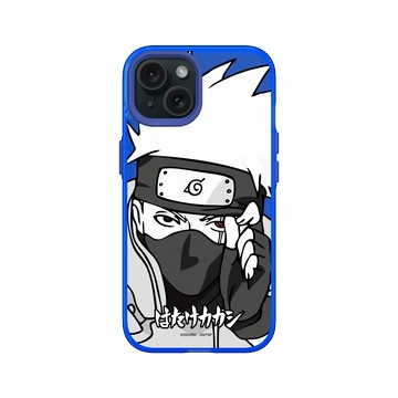 iPhone 15 Clear 激光藍 - 火影忍者 Naruto - 黑白系列-卡卡西