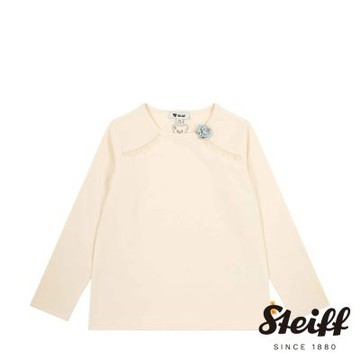 STEIFF熊頭童裝 蕾絲造型 長袖T恤衫 2-8歲