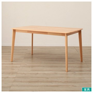 ◎實木餐桌 N COLLECTION T-01 135 NA 櫸木 NITORI宜得利家居