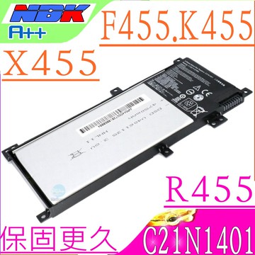 ASUS C21N1401 電池-華碩 X455 X455LA  X455LN X455LD R455 R455L F455 F455L X455L K455 K455LD K455LA F430YA F430YI F454LA F454LD F454LJ F454WA F454WE