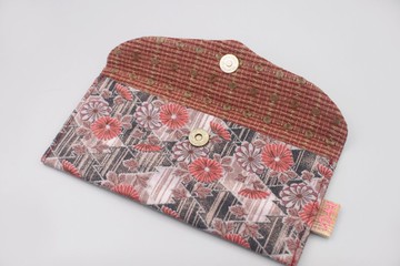 平安紅包-復古小紅花日本古布,手工製作,紅包袋,禮金,存摺,新年