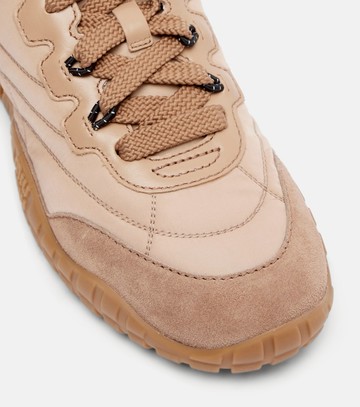 Miu Miu Suede-trimmed sneakers