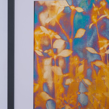 植物燒箔畫  蓮子草  #3