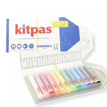 【OOYII吾憶】日本製kitpas環保無毒水洗旋轉米蠟筆十二支組｜週歲禮、生日禮物、聖誕禮物、兒童節禮物｜【快速出貨】