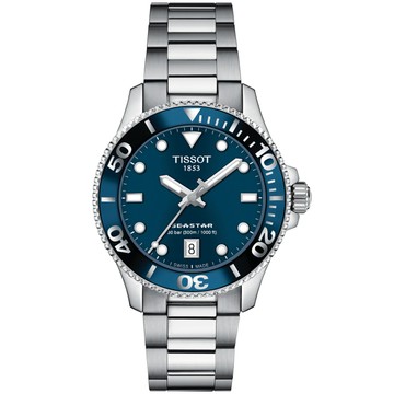 TISSOT 官方授權 SEASTAR 海洋之星 潛水石英腕錶 錶 手錶 送禮 T1202101104100 / T120.210.11.041.00