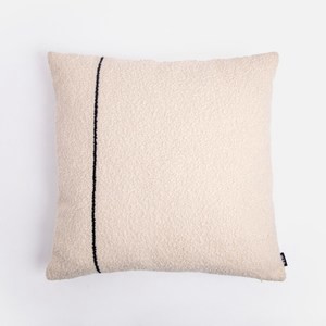 艾禮思繡花圈紗抱枕套50x50cm 黑線畫