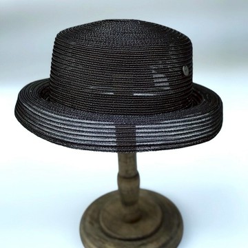 法式赫本風定制復古優雅遮陽帽防曬度假海邊沙灘帽歐根紗輕盈盆帽1入