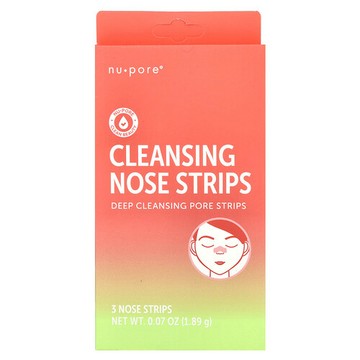 Nu-Pore, 清潔鼻貼，3 片鼻貼，0.07 盎司（1.89 克）