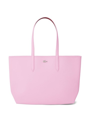 Lacoste - logo-plaque tote bag - women - PVC - One Size - Pink