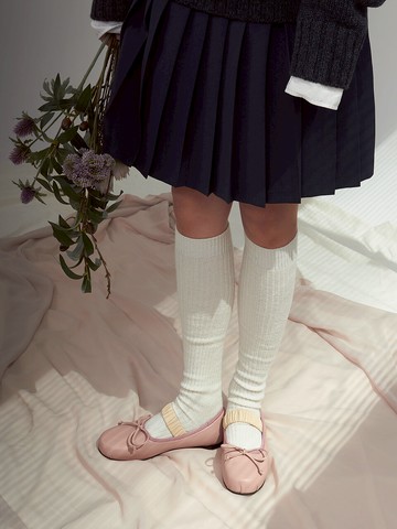 Crease ribbon flat_PINK