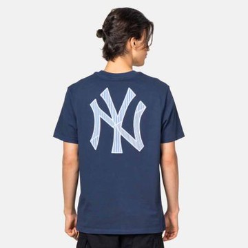 NEW ERA 男女 短袖上衣 PATCHWORK 紐約洋基 海邊藍 NE14701165