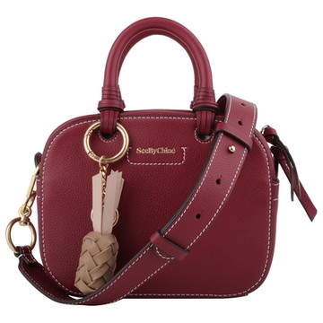 See by Chloe  Cecilya  皮革手提/斜背兩用小方包(紅)S