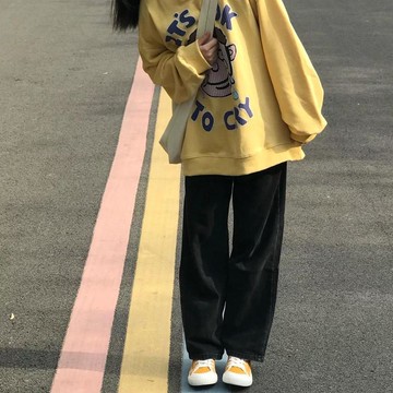 免運優惠✨高品質 夏季新款韓版ins黑色高腰直筒牛仔褲女學生寬鬆百搭闊腿拖地長褲 高 CP 值好物 品質超穩