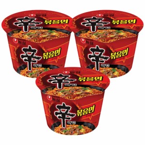 農心 辛ラーメン炒め麺 103g カップ麺 3個 セット　送料無料　ノグリ チャパゲティ 韓国ラーメン　炒め辛ラーメン 汁なし辛ラーメンポッ