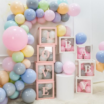 驚喜透明氣球盒 氣球箱 LOVE BABY 禮物盒 生日派對 求婚 告白 婚禮 節日裝飾 佈置道具 盒子 箱子