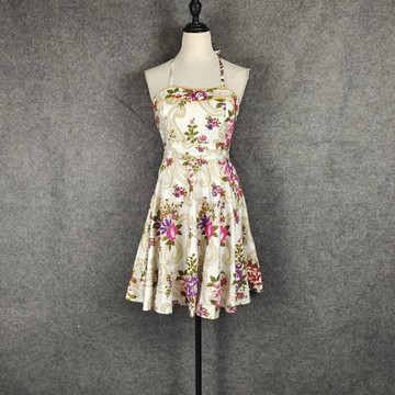 清倉泰國釘珠連衣裙潮牌重工復古文藝仙女裙旅游度假新款波西米亞