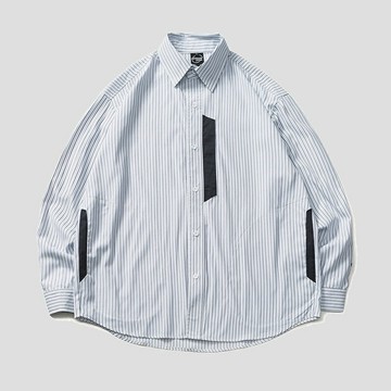 現貨+預購 襯衫長袖上衣-簡約條紋長袖翻領男上衣74ge21【獨家進口】【米蘭精品】