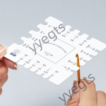 ✨臺灣出貨🚚 日本進口可樂毛線衣編織測量工具多功能鉤針棒針環形針針號測量尺 8・6