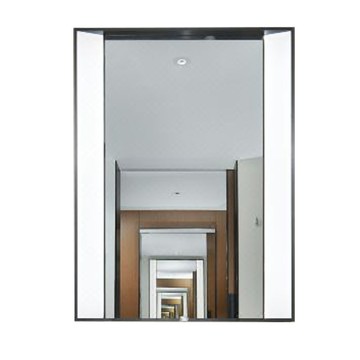 希爾頓歡朋酒店鏡子客房洗手臺發光浴室鏡鋁合金不銹鋼邊框智能鏡[DD150110]