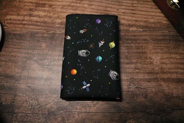 黑色星球印花纯棉口袋巾学院风西装手帕丝巾