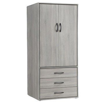 【MUNA 家居】依琳2.5尺三抽單吊衣櫥/衣櫃