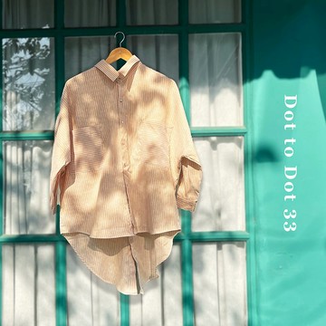 解鎖背面襯衫（芥末色條紋）
